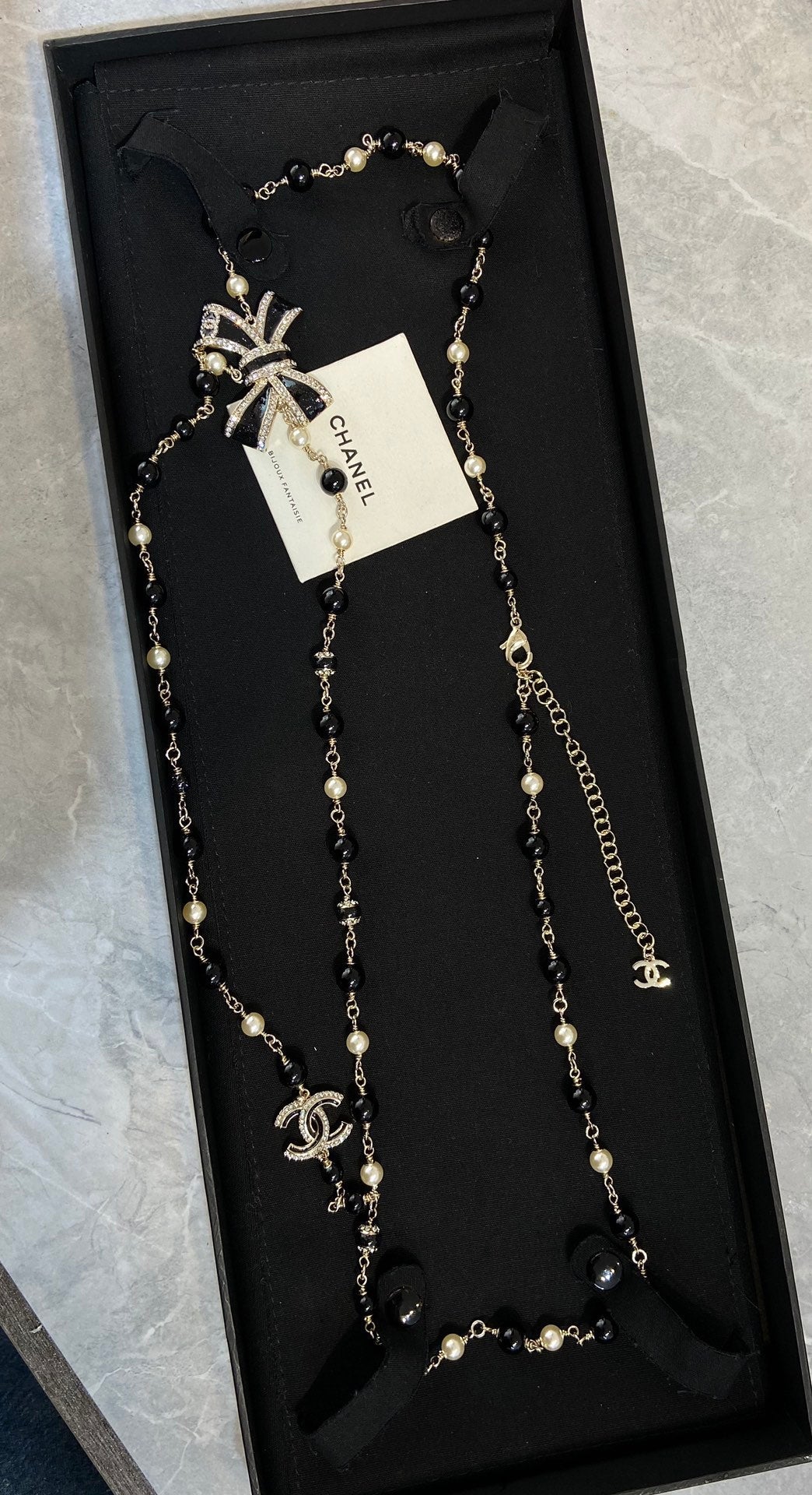 Chanel Black Flower Waist Band