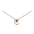 Chanel Coco Necklace Ruby Beige Gold